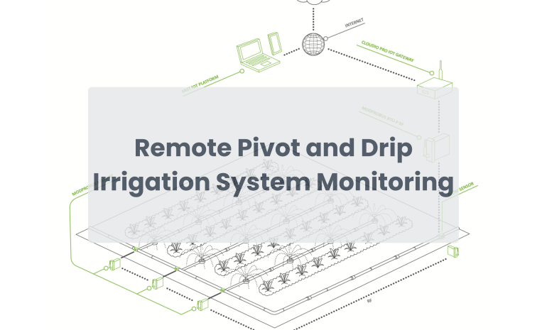 remote pivot and drip ırrigation system monitoring